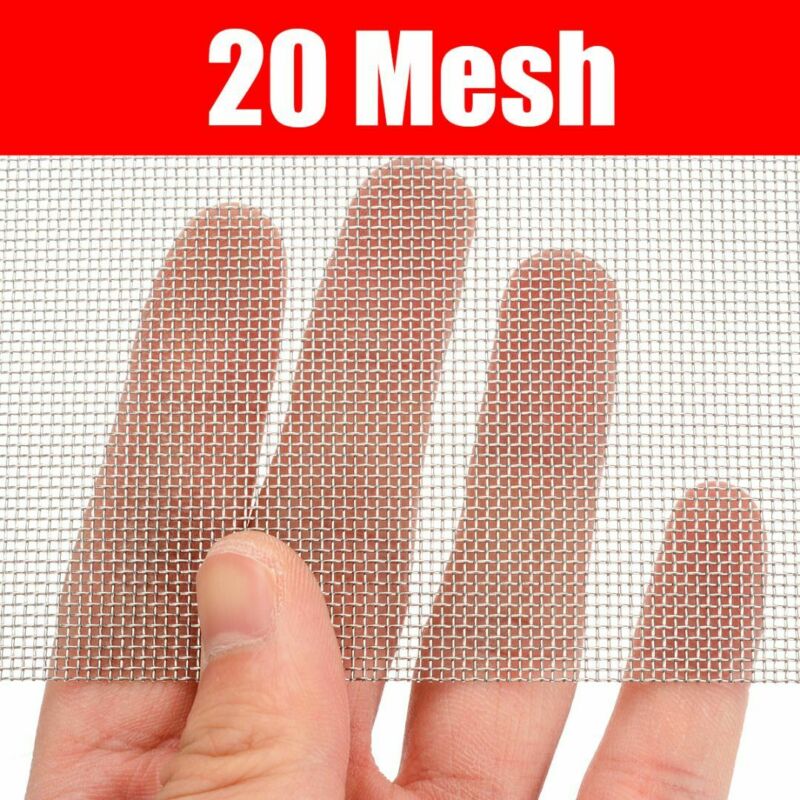Rustfrit stålfilter 5/8/20/30/40 mesh vævet filtreringsfilter: 20 masker