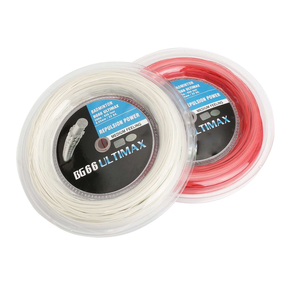 BG80 200M Duurzaam Badminton Elastische Racket String Coil Hoge Polymeer Reel Wit/Rode Draad