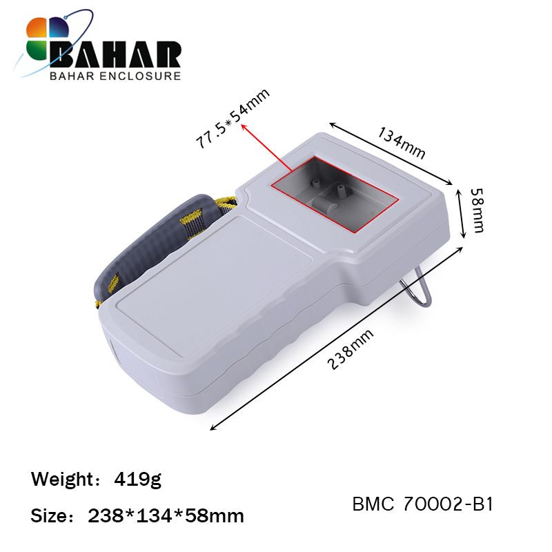 abs plastic control box for electronics abs plastic handheld enclosures box house plastic electronic box case 238*134*58 mm