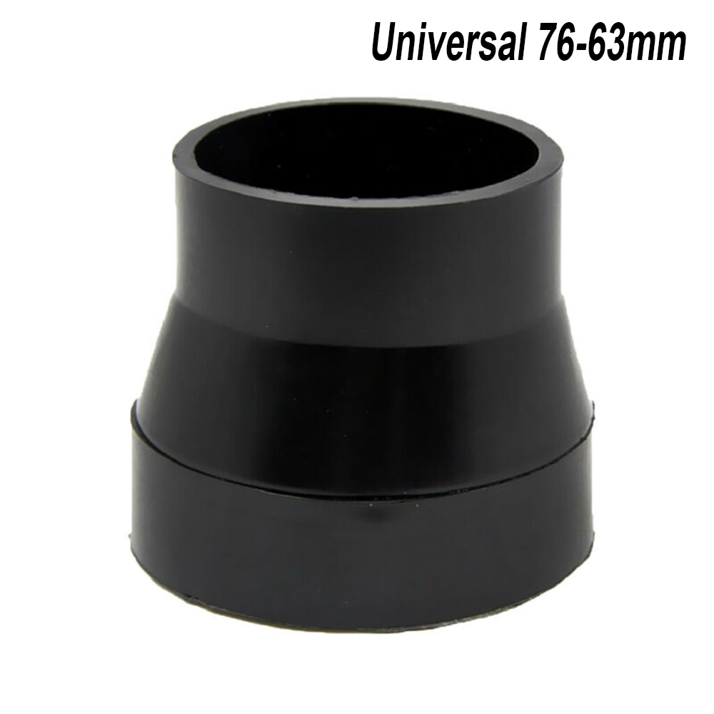 Universal bil luftinntak system luftfilter rør rør slange svart gummi bil luftinntak gummi kobling bildeler 76-63mm