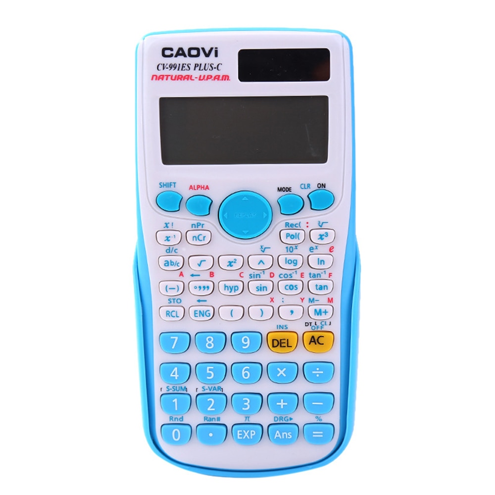 Portable Scientific Calculator Multifunction Counting Tool with Button Battery for Student School Office Stationery Supplies