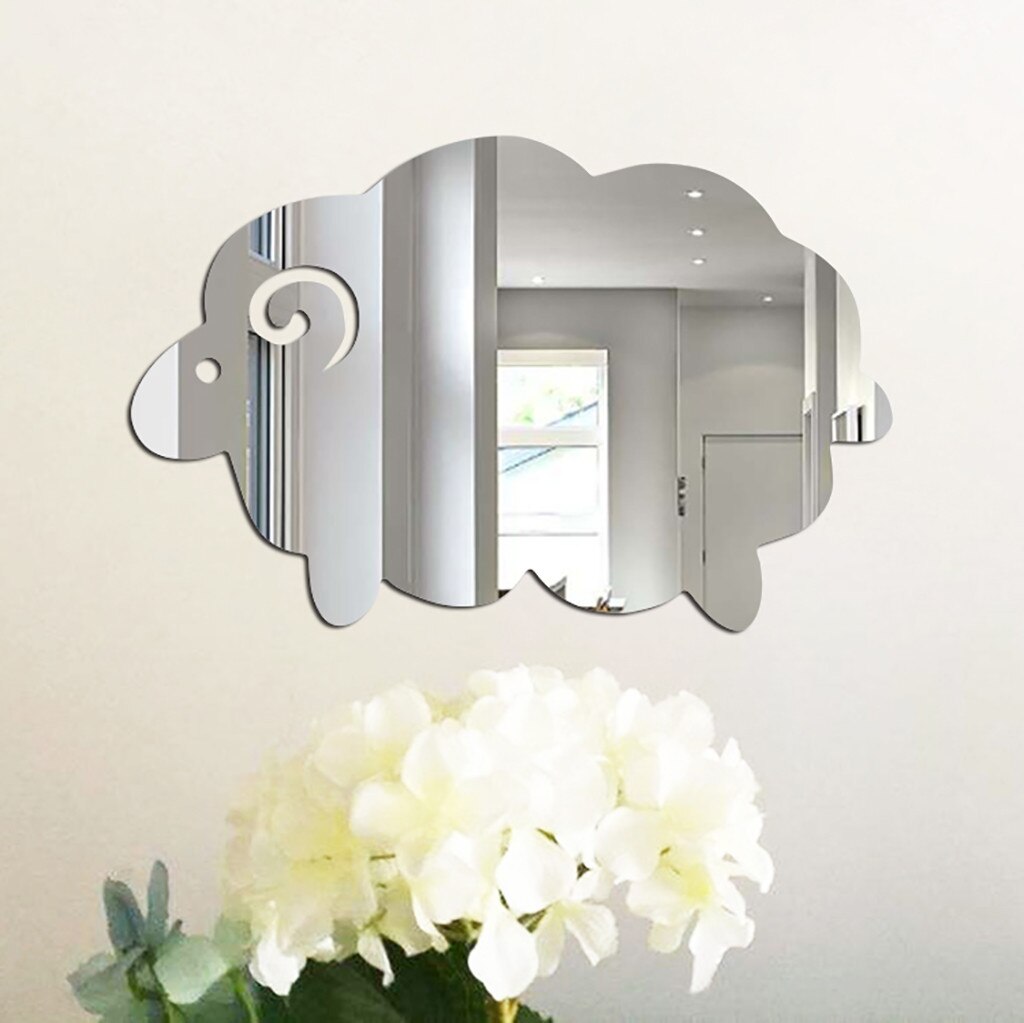 Nordique acrylique miroir dessin animé mur caméra accessoires enfants chambre décoration murale dessin animé décor miroir salle de bain bébé chambre miroir: G
