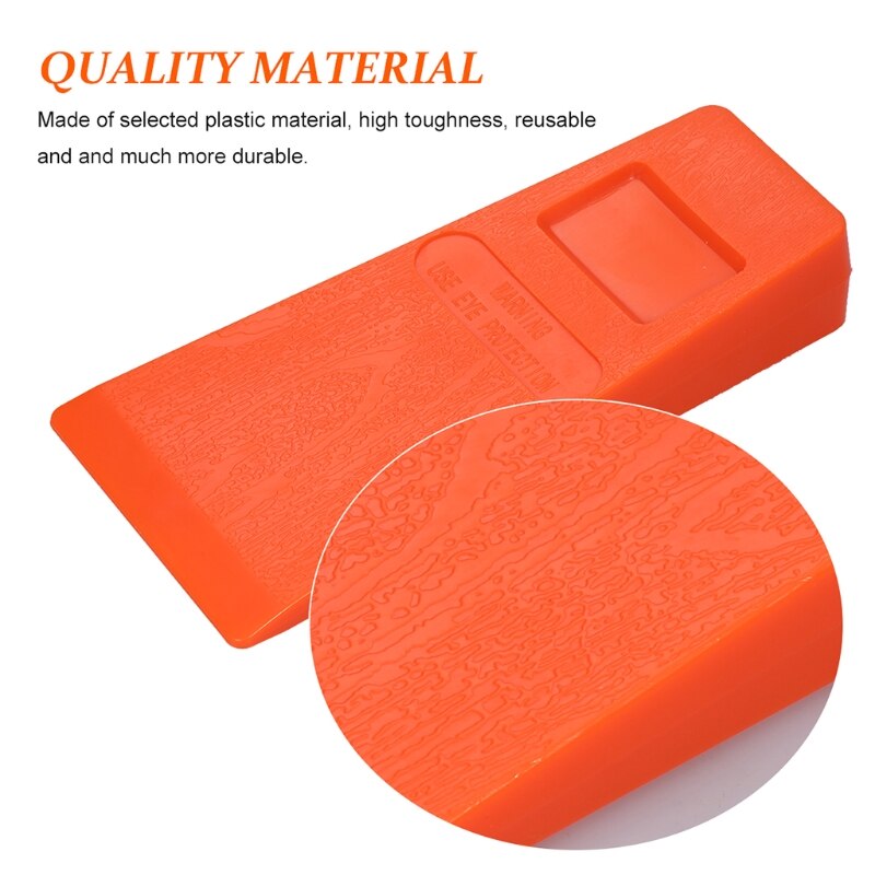 4 Piece Tree Felling 5 Inch Wedges for Logging Falling Cutting Cleaving Chainsaw Guide Trees Stabilize Safely