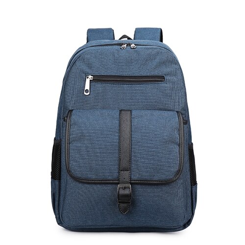 Mochila nueva ZENBEFE para la escuela, mochila impermeable de nailon, mochila de viaje de gran capacidad, mochila escolar negra para adolescente: Blue