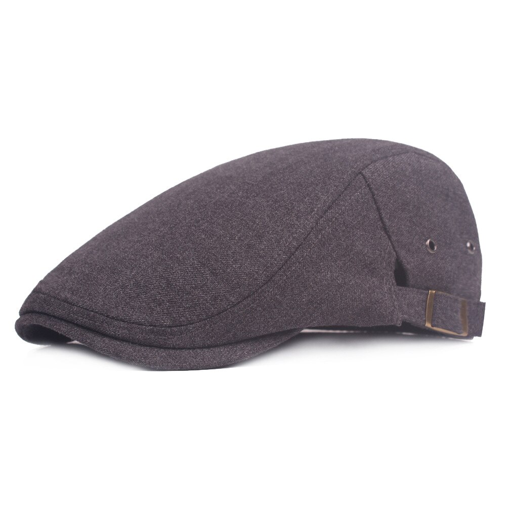 SLECKTON Fedoras Cap Beret Casual Hat Peaked Cap Retro Newsboy Cap Solid Flat Cap French Hat Winter Hat for Men Unisex: Dark Gray