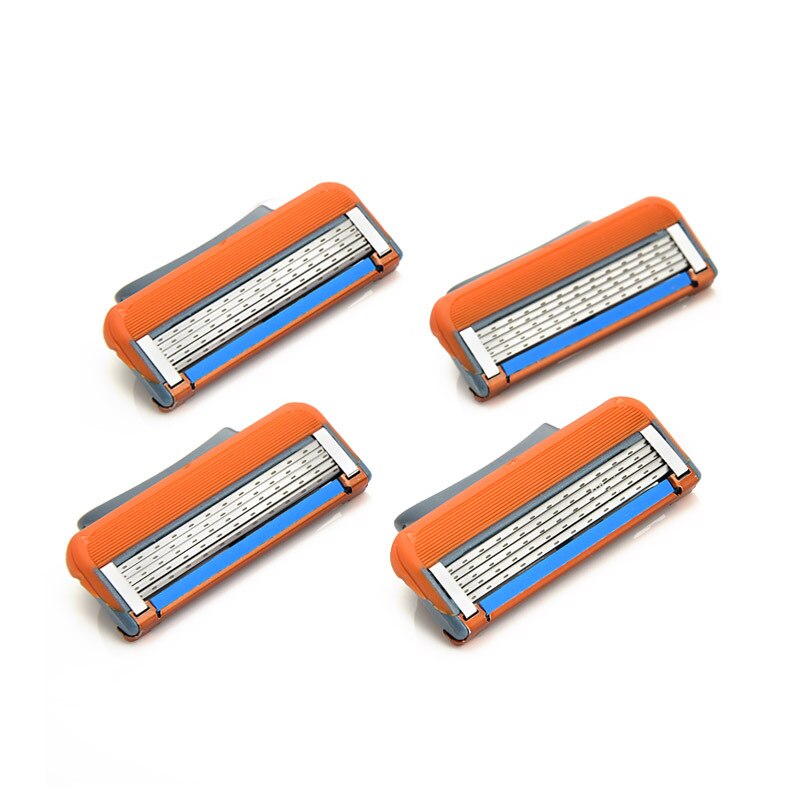 GGL8pcs/Lot Professionele 5 Lagen Scheren Scheermesjes Compatibel Voor Mannen Gezichtsverzorging