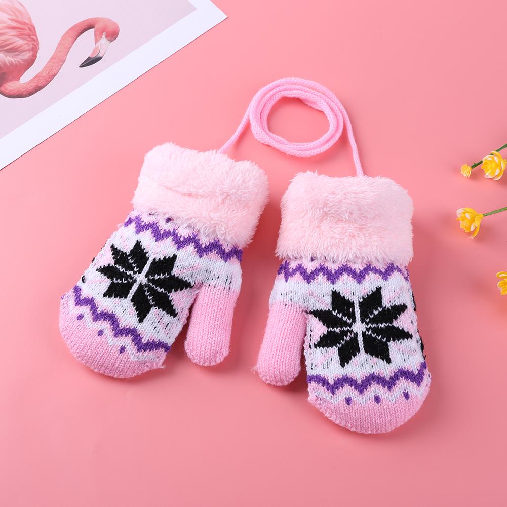 Winter Warme Baby freundlicher Handschuhe Gestrickte Elastische Verdickt Ski lässig Fäustlinge Handschuhe für freundlicher Mädchen Jungen Halten Hand warm