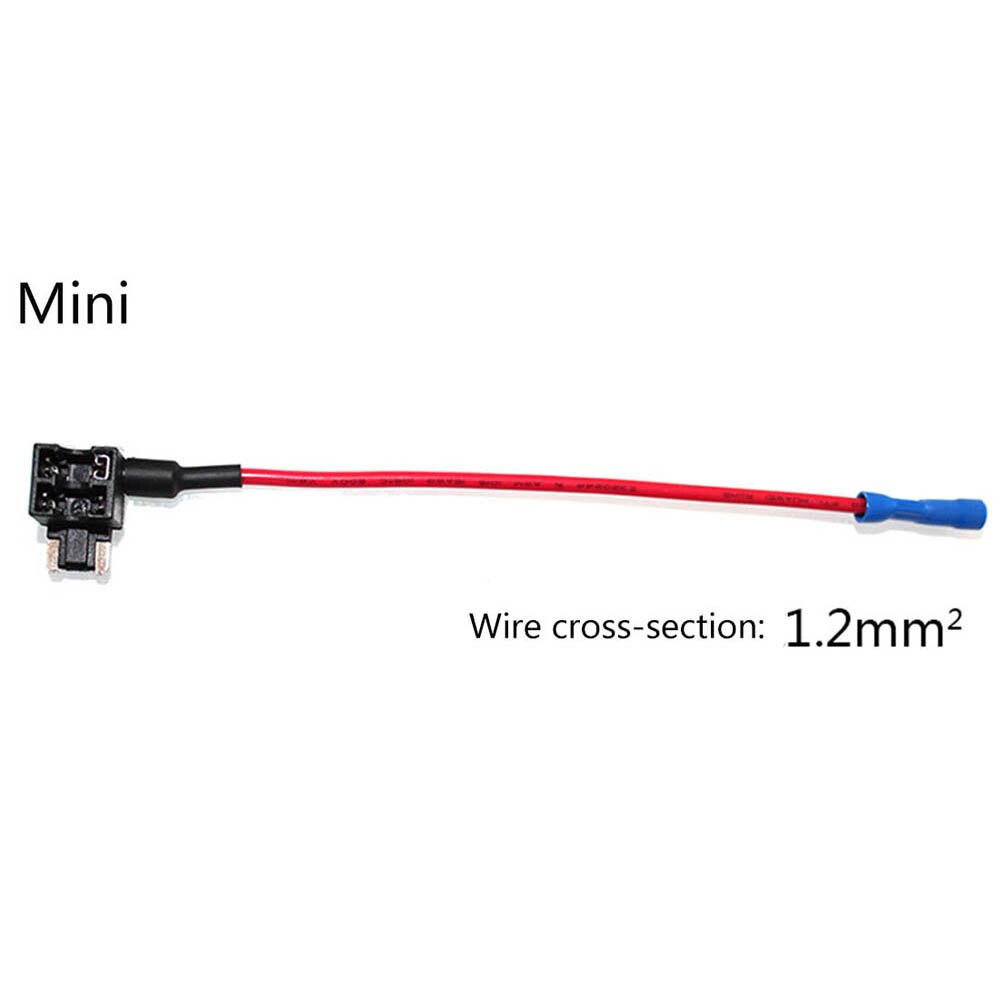 Portafusibles de cuchilla para coche, aparato eléctrico de circuito a adicional, fusibles cerdito, macho (MINI/pequeño/mediano), 1 ud.: MINI