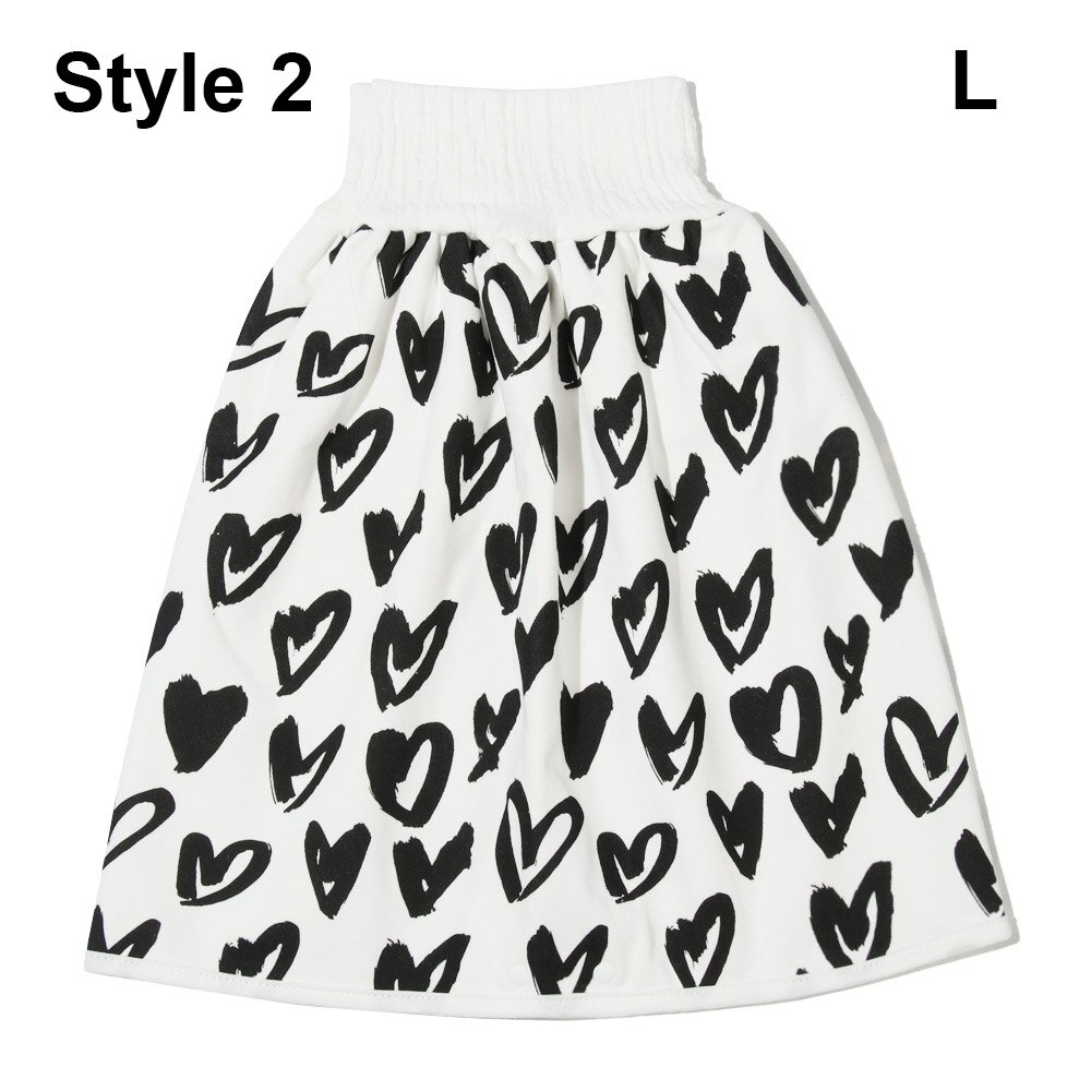 Couche-culotte pour enfants jupe coton bébé Urine Pad -né formation Nappy Anti-mouillage toilette formation pantalon imperméable réutilisable bébé: L Style 2