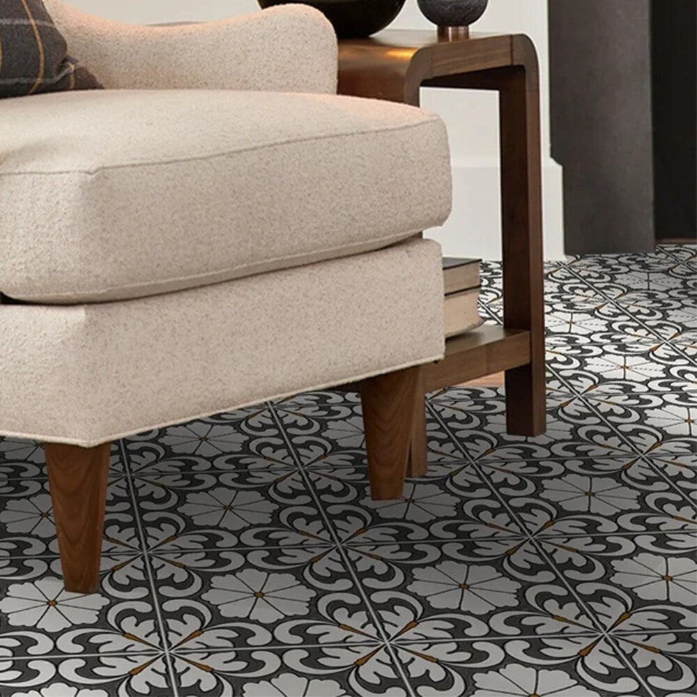 Tile Self-adhesive wall sticker Kitchen backsplash Waterproof Stickers For Bathroom vinyl peel and stick Floor Tile Sticker 10pc