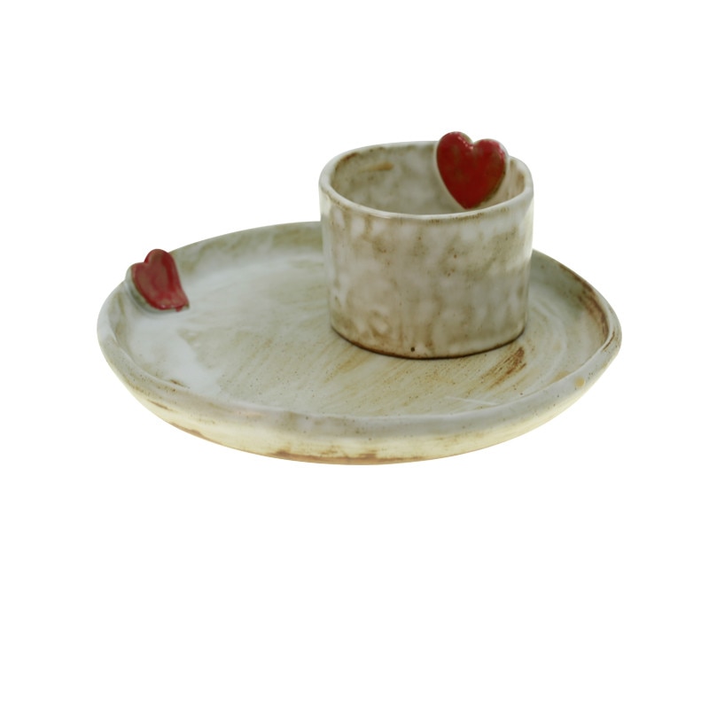 Japanese Ceramic Tea Cup Set Cute Coffee Cup Set Reusable Crockery Kubek Drinkware EB50BD