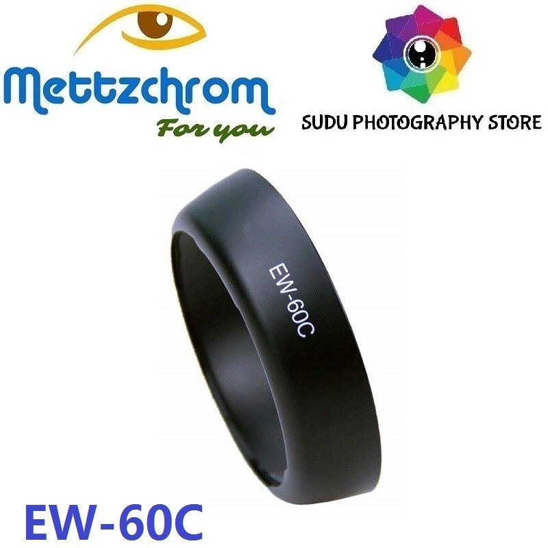 EW-60C Zonnekap Voor Canon EW-60C EW60C EF-S 18-55 Mm F/3.5-5.6 28-80mm F/3.5-5.6 V Usm Mettzcrom