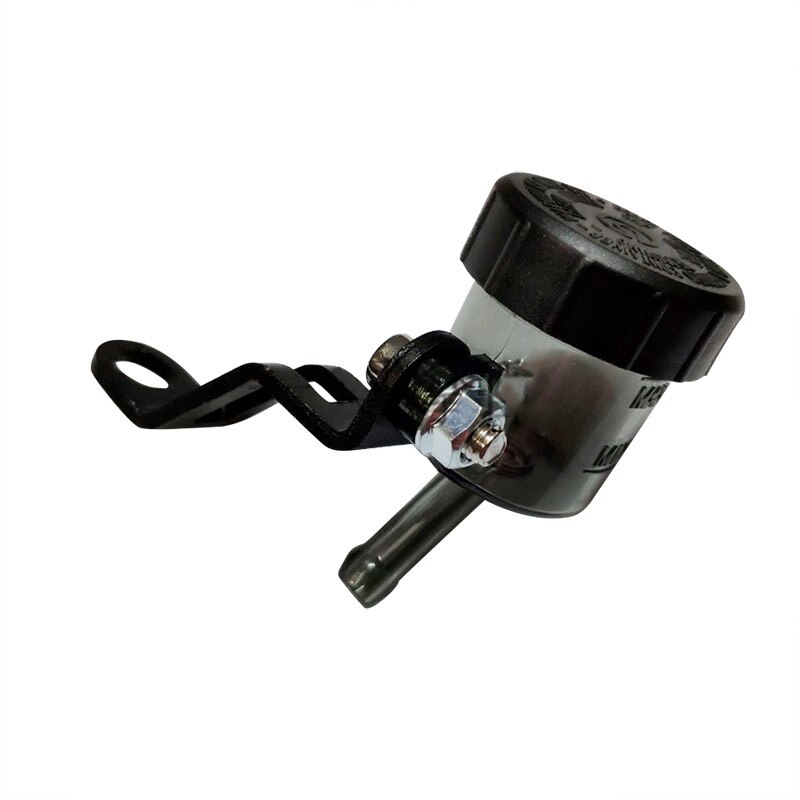 depósito de líquido de frenos delantero portátil para motocicleta, depósito de embrague Push Up, tapón de fluido de aceite, olla de aceite dividida para moto cross ATVs: Oblique head