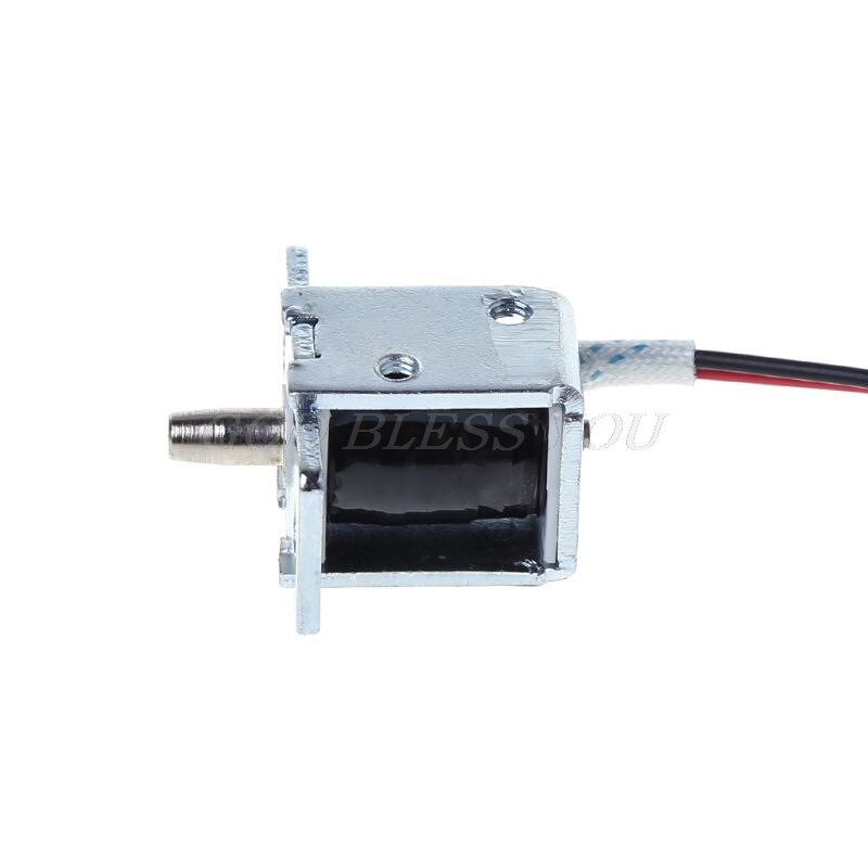 DC 12V 0.5A Mini Electric Magnetic Cabinet Bolt Push-Pull Lock Release Assembly Solenoid Access Control