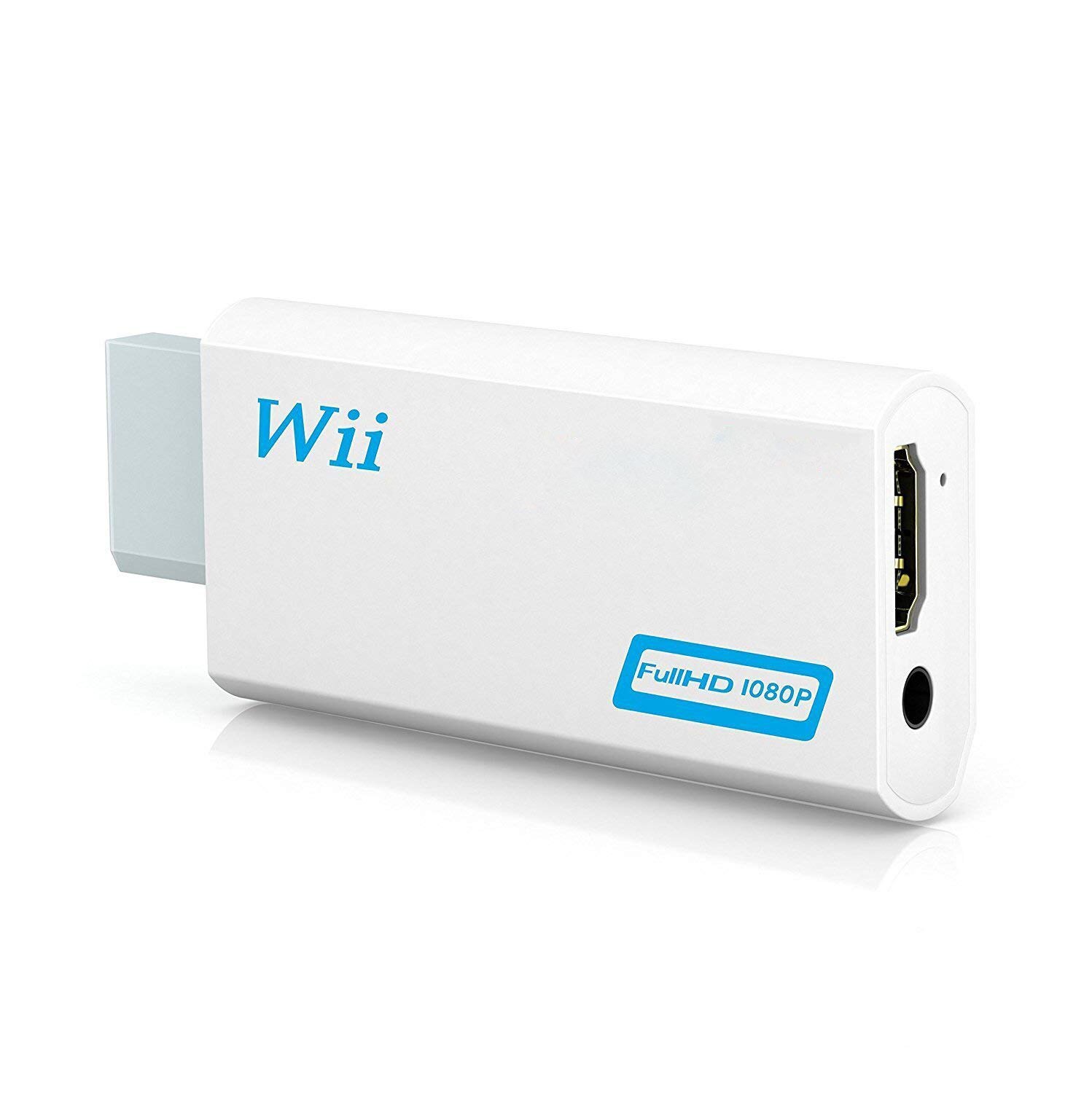Full HD 1080P Wii a HDMI Adaptador convertidor Wii2HDMI convertidor de Audio de 3,5mm para PC HDTV Monitor: Wii to HDMI Converte