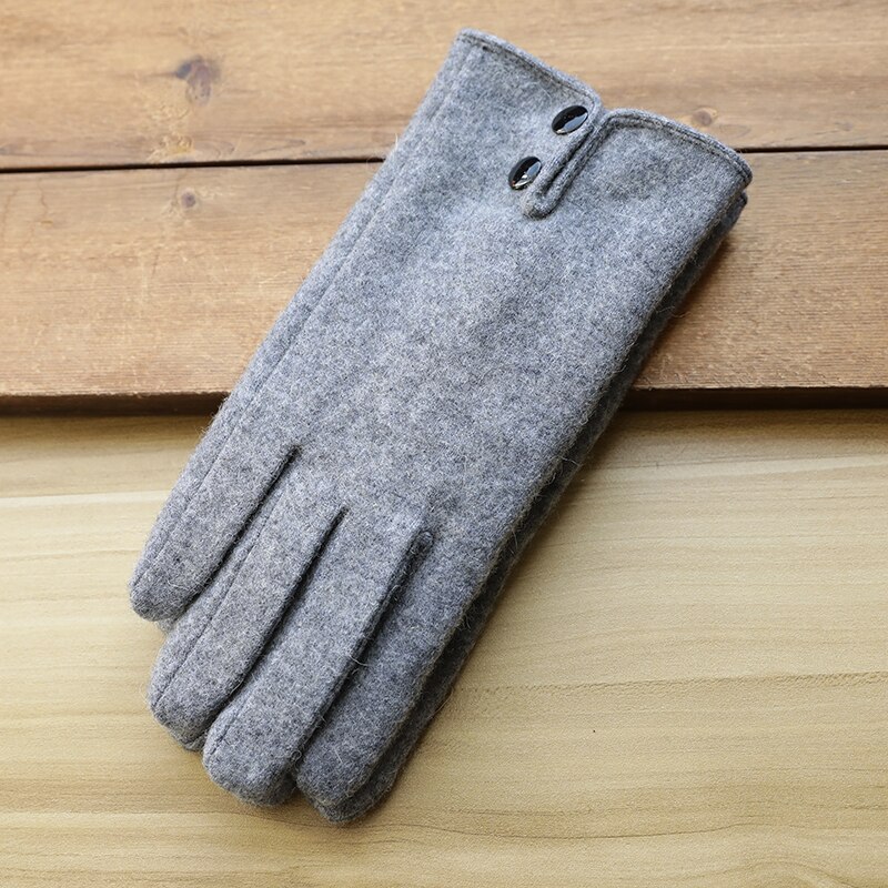 Mens Merino Wolle Handschuhe Winter Touchscreen 80% Merino Wolle Handschuh Bildschirm berühren Mens Verdicken Thermische Wolle Winddicht Warme Handschuhe: grau B( 1 Paar )