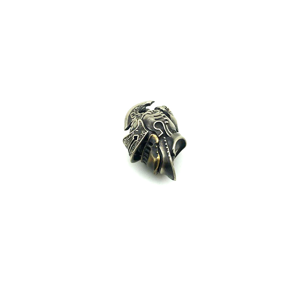 Cordón tejido de cuentas de latón para casco de caballero romano, llavero DIY, colgante, accesorios de joyería EDC, herramienta para exteriores, colgante de Paracord