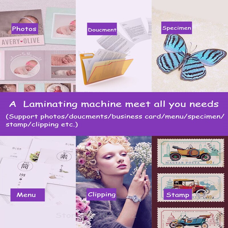 Laminating Machine with Sheets for Home Office School Use Roll laminator Machine for A4 Paper Document Photos