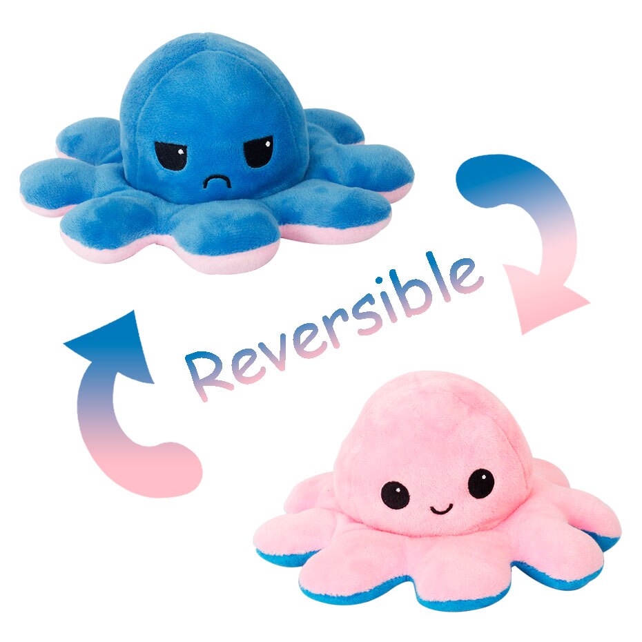 Kawaii Octopus Pillow Stuffed Toy Dolls Soft Simulation Octopus plush doll Cute Home Decoration Accessories for peluches toy: Blue