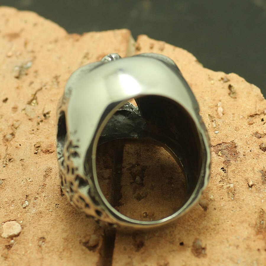 316L Stainless Steel Cool Evil Demon Skull Ring