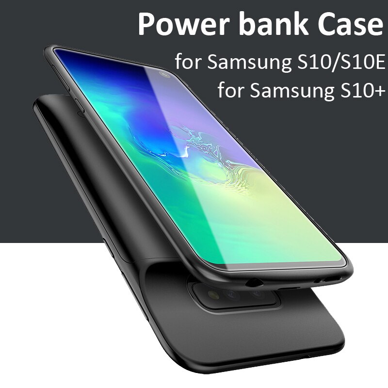 Battery Case For Samsung Galaxy S10 S10e Soft TPU Shockproof Battery Charger Case Slim Powerbank Case Cover For Samsung S10 Plus