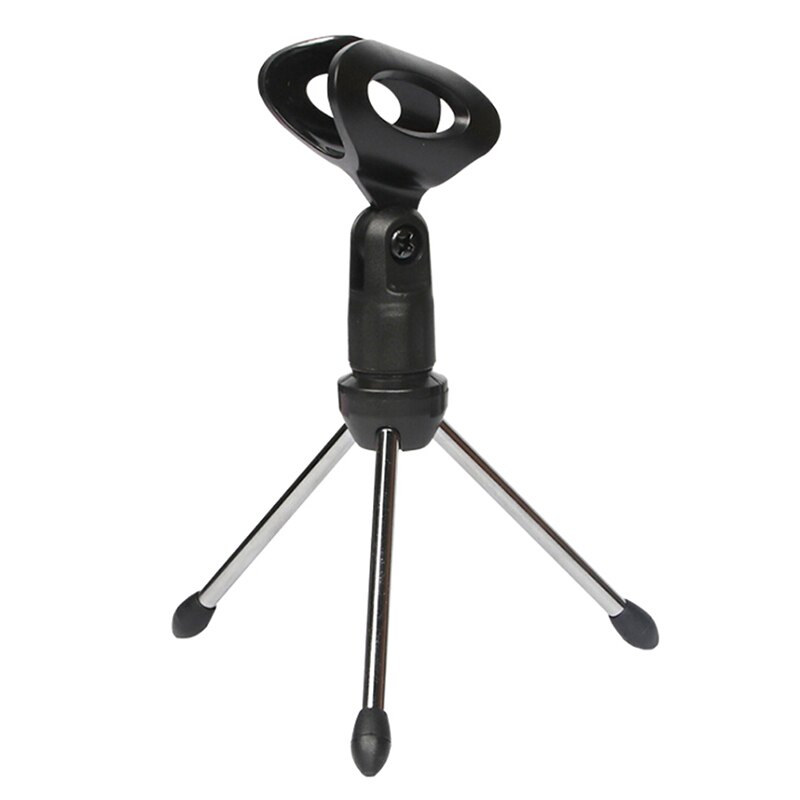 Mini Portable Table Tops Microphone Tripod Zinc Alloy Mic Stand Bracket Desktop Adjustable Microphones Tripods Holder