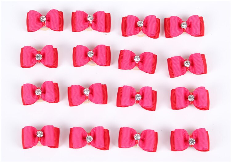 Kleine Hunde Haar BöGen Haustier Welpen Zubehör Yorkshire Für Haustiere Haar Clips Körperpflege Tisch BöGen animaux accessoires chien Stock: 4114