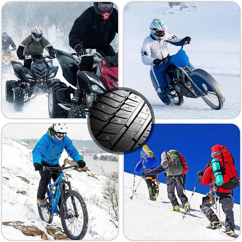 Screw Tire Studs Wheel Tyre Snow Studs Cleats Spike for Car Truck Bicycle Motorcycle ATV Mountain Bike Scooter Electric Off-road