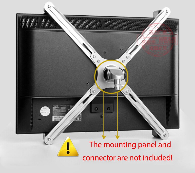 Adapter Parts Extension VESA Fixing Bracket / Monitor Holder Support for 14-27 inch No mounting Hole Monitors LCD Display Mount