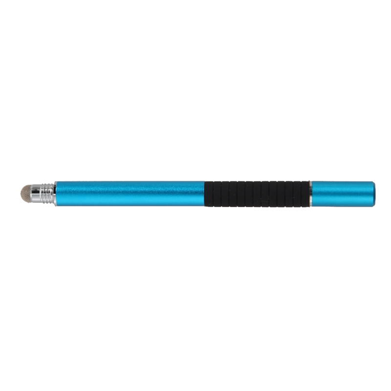 2 in 1 Mutilfuction Fijne Punt Ronde Dunne Tip Touch Pen Capacitieve Stylus Pen voor iPad iPhone Alle Mobiele Telefoons tablet: Sky Blue