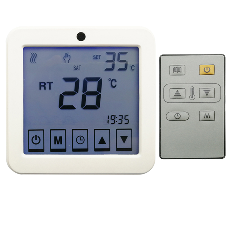 Afstandsbediening thermostaat AC220V, wekelijkse programmeerbare vloerverwarming thermostaat voor elektrische verwarming
