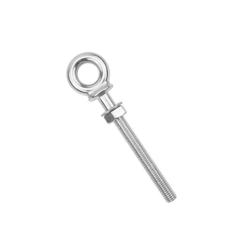 Marine Grade 316 Stainless Steel Long Lifting Eye Bolt Eyebolts with Nut&Washer Ring Hook Bolt Boats Screw M6/M8/M10