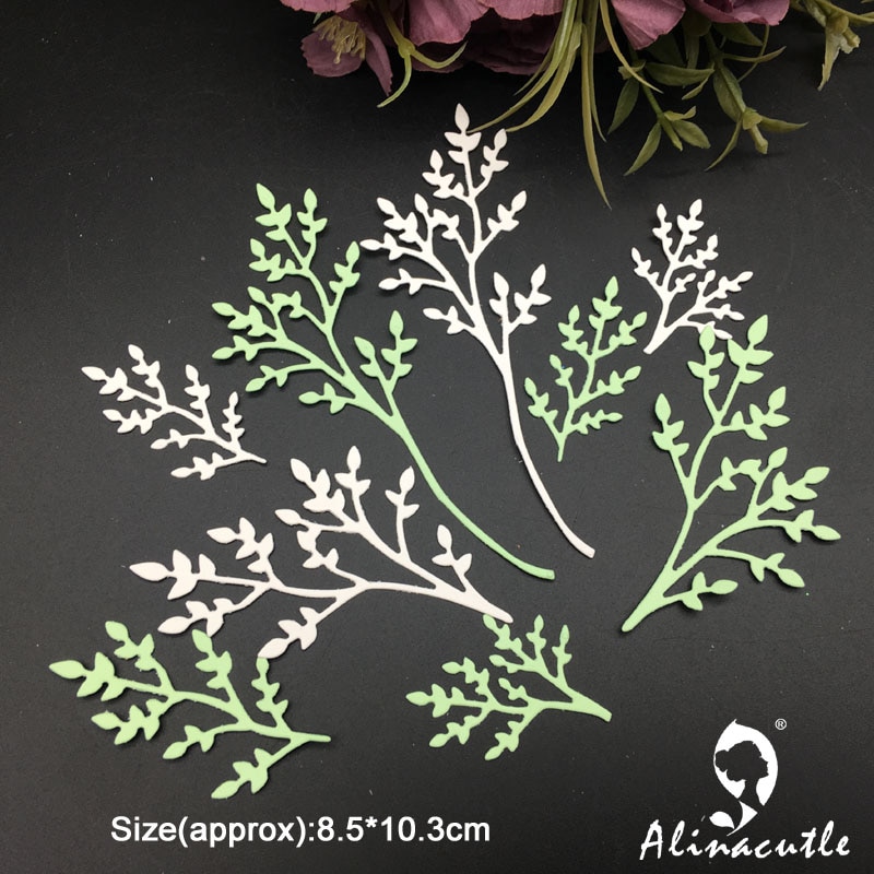 Metal Die Cut Tree Branch Leaf Scrapbooking Paper Craft Handmade Card Album Punch Art Cutter Alinacutle