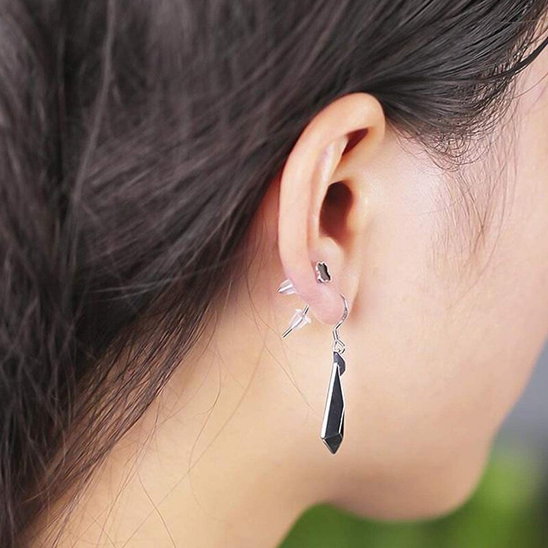 500 PCS/lot Transparent Rubber Earrings Back Plug Clear White Color DIY Jewelry Findings Making Earring Post Stopper Accessories