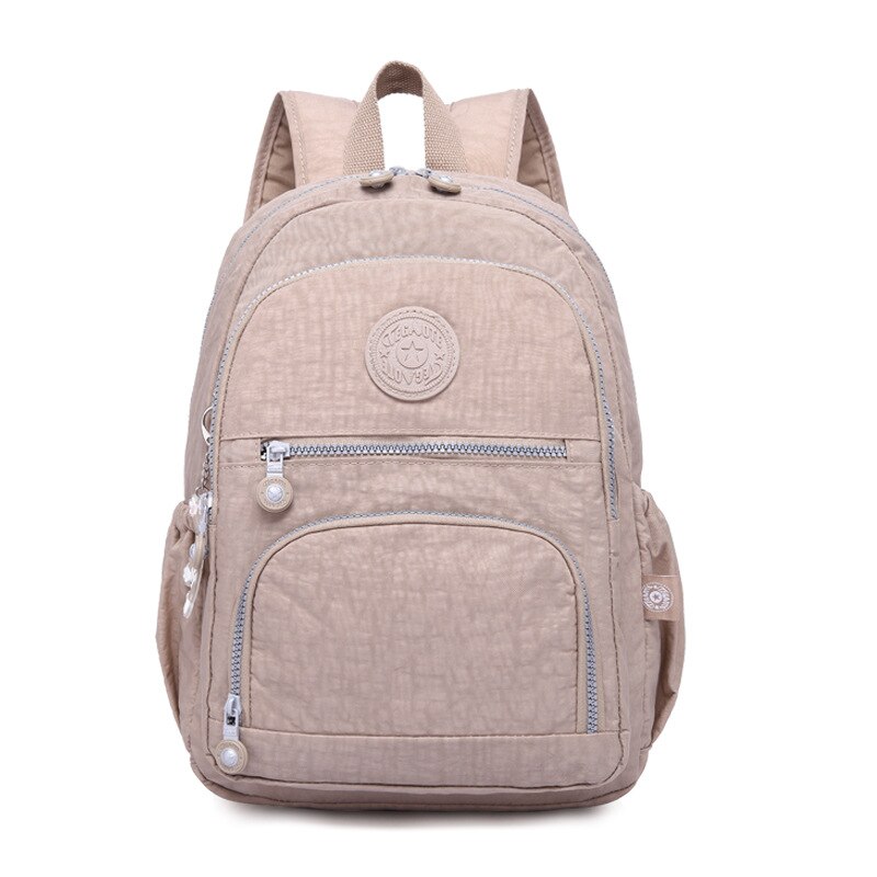 Female Backpack Women School Backpack for Teenage Girls Mochila Feminina Laptop Bagpacks Travel Bags Casual Sac A Dos: Khaki