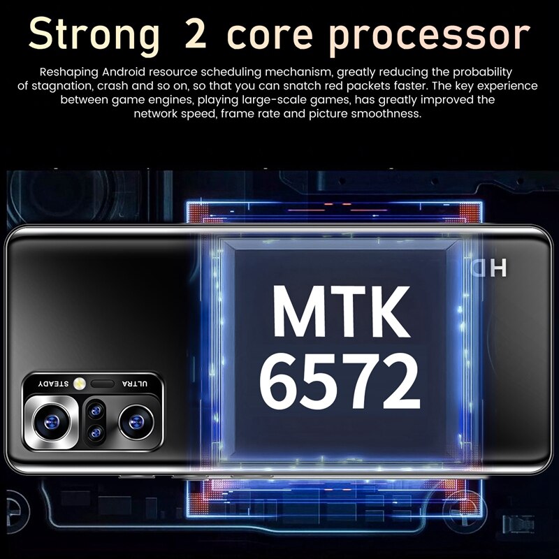 Note10 5.0 Inch Smartphone MTK6572 Dual Core 512Mb + 4Gb Rom Dual Sim Dual Standby Android 4.4 Mobiele telefoon Eu Plug