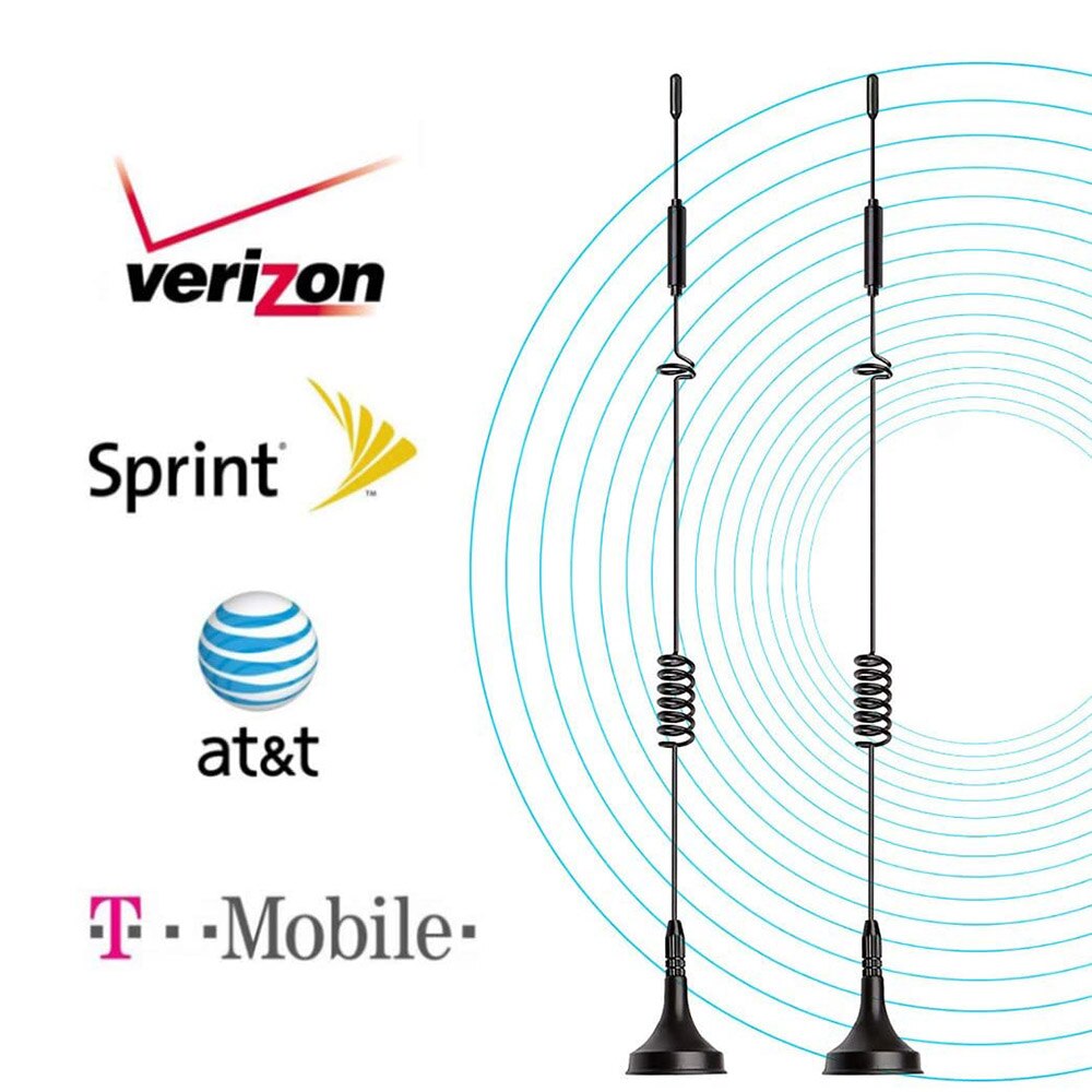 Eightwood 2 stk 4g lte 8 dbi magnetisk base mimo  ts9 han antenne antenne til netgear  lb1120 lb1121 lb2120 at & t nighthawk  m1 mr1100