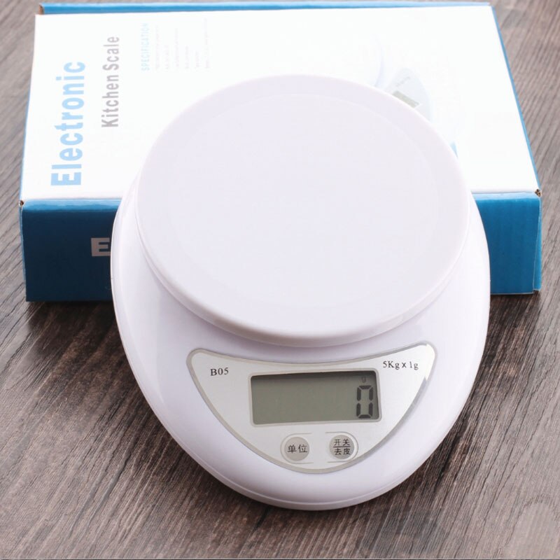 5KG/1G Kitchen Scale Weighing Scale Food Diet Postal Balance Measuring LCD Electronic Scales Suitable for Household Kitchen