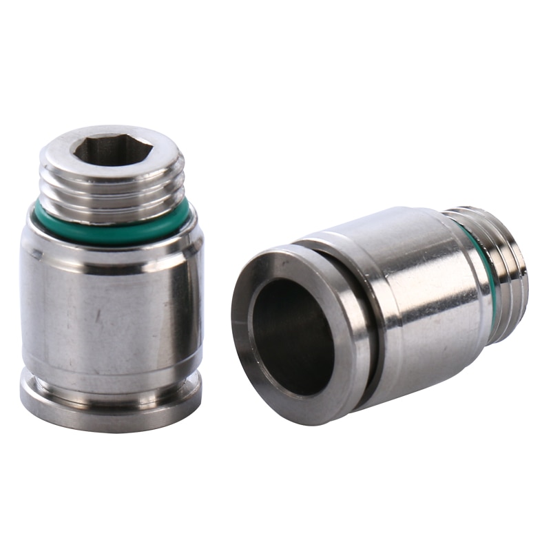 M5 1/8" 1/4" 3/8" 1/2" BSPP Male x 4mm 6mm 8mm 10mm 12mm PU Push In Quick Connector Air Pneumatic 304 Stainless Hex Socket Allen