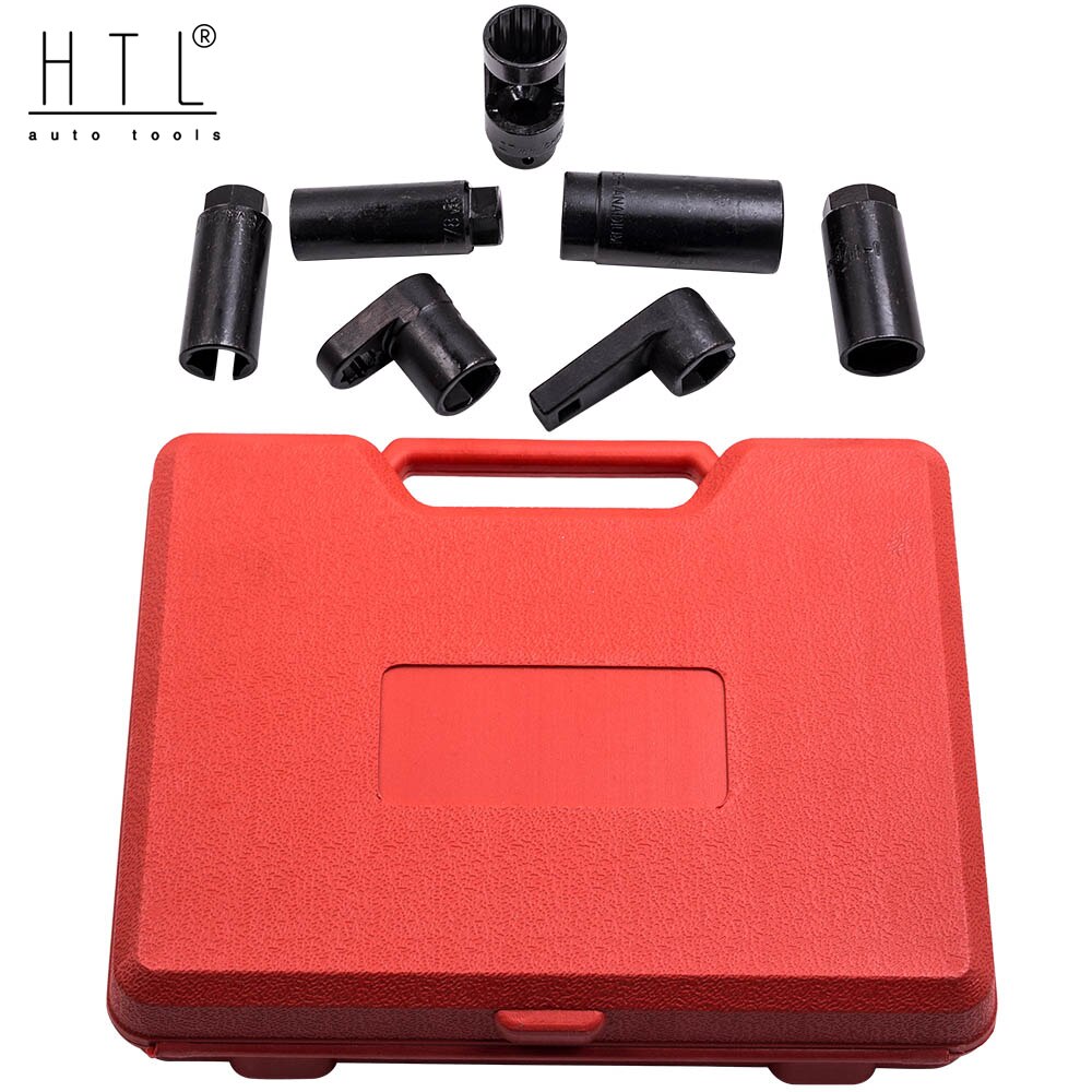 Oxygen Sensor Socket Set 7pc Oxygen Sensor Removal &amp; Installer 3/8&quot; &amp; 1/2&quot;Sq Drive