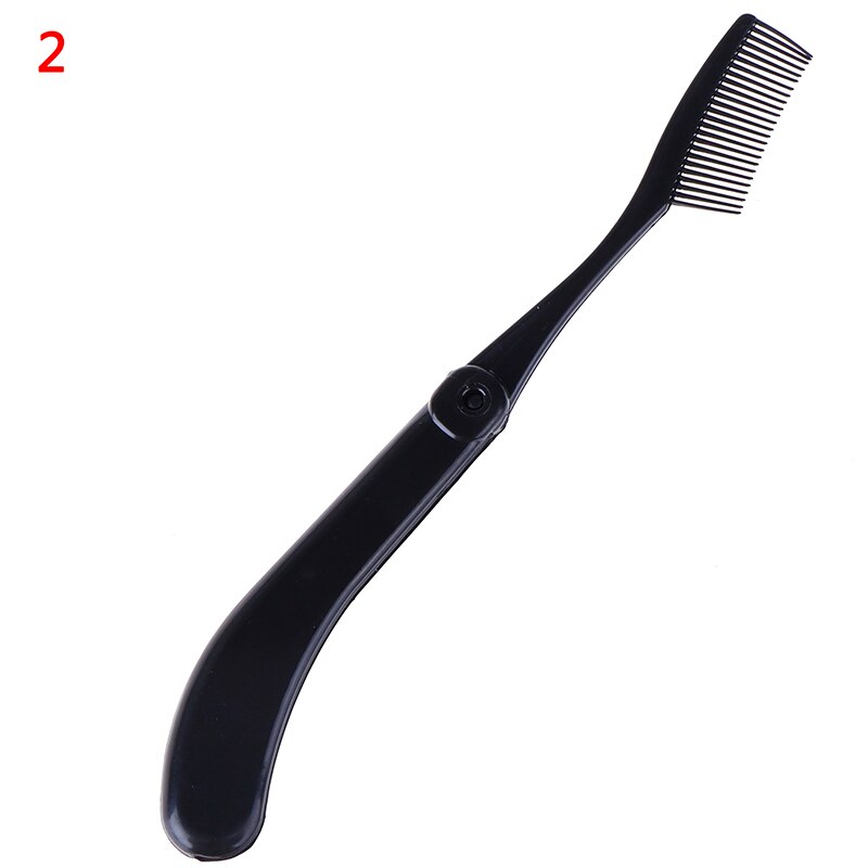Folding Plastic Eyebrow Comb Extension Brush Beauty Makeup Cosmetic Tools Accessories Separator Eyelashes Eyebrow: Default Title