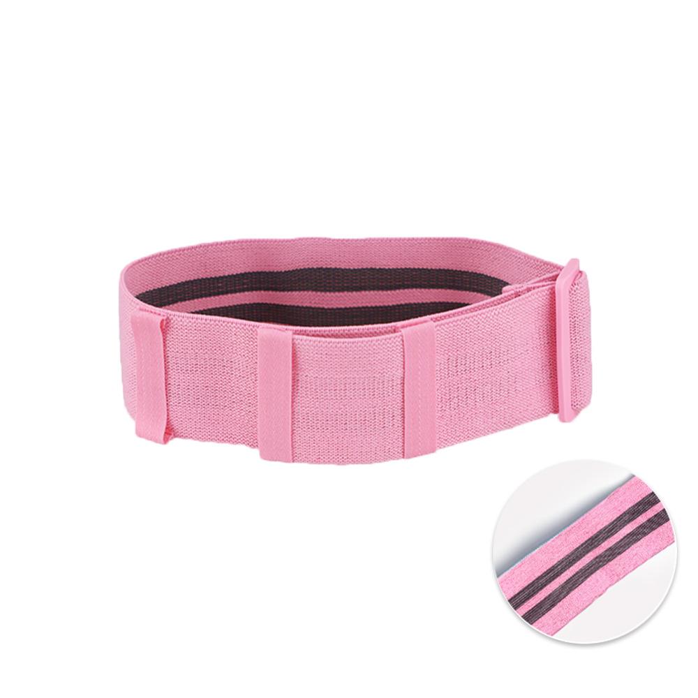 Cotton Tension Belt Latex Anti-skid Can Adjustable Yoga Hip Ring Squat Resistance Belt Warping Buttocks Pulling: Large  pink