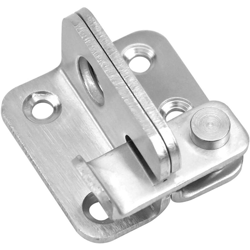 2 Pieces Door Latch Hasp Latch Lock Brushed Finish Sliding Door Buckle Thicker Gate Door Bolt Flip Latch Padlock Hasp