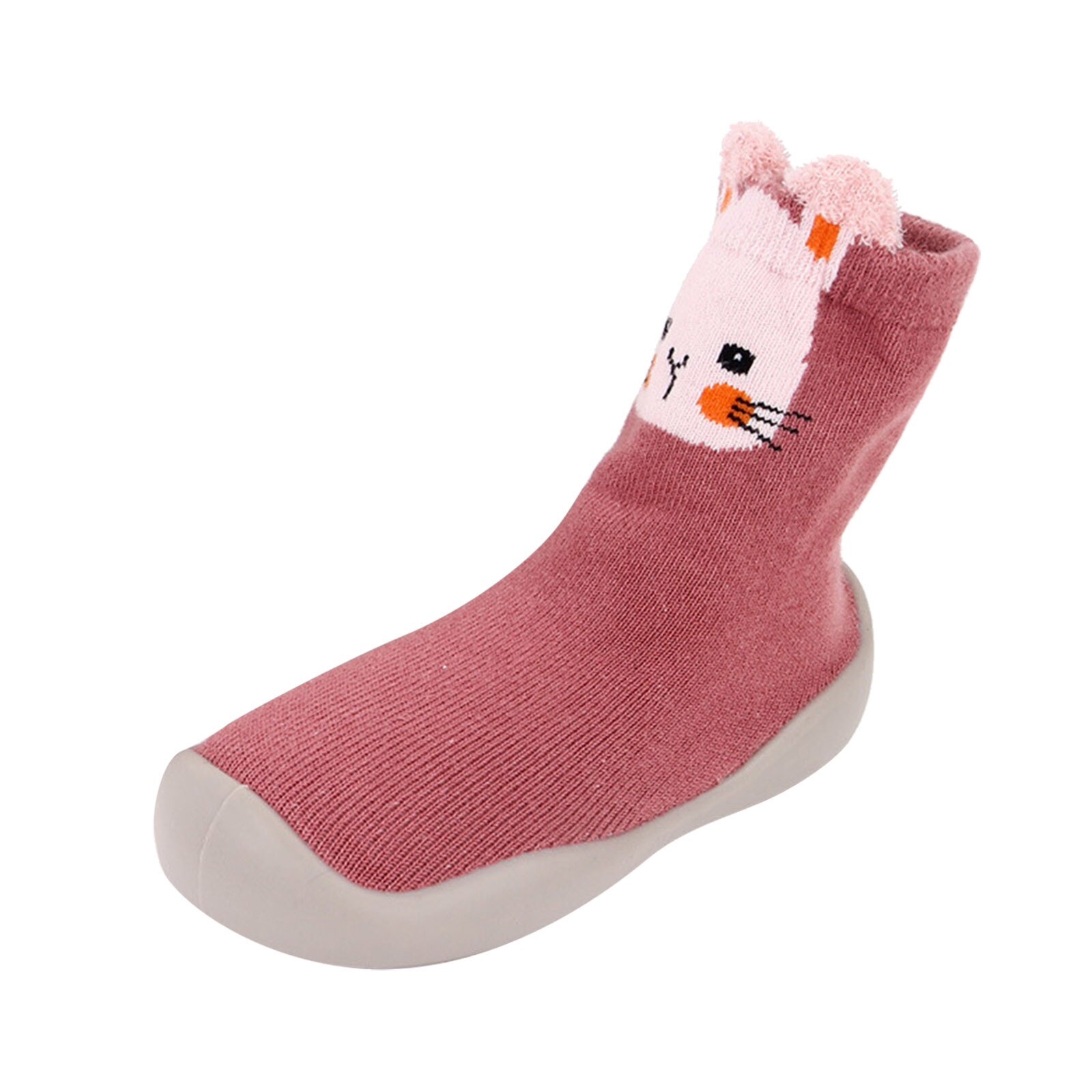 Bebê menino menina meias dos desenhos animados piso quente meias sola de borracha sapatos anti-deslizamento primeiro walker navidad natal bebê meias calcetines