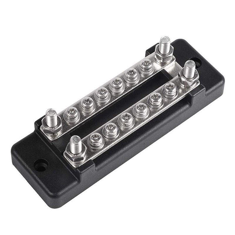 Busbar Terminals Kit Dual Rows 6 Positions Terminal 130A/150A Busbar Block For Car Electronics Yacht Marine