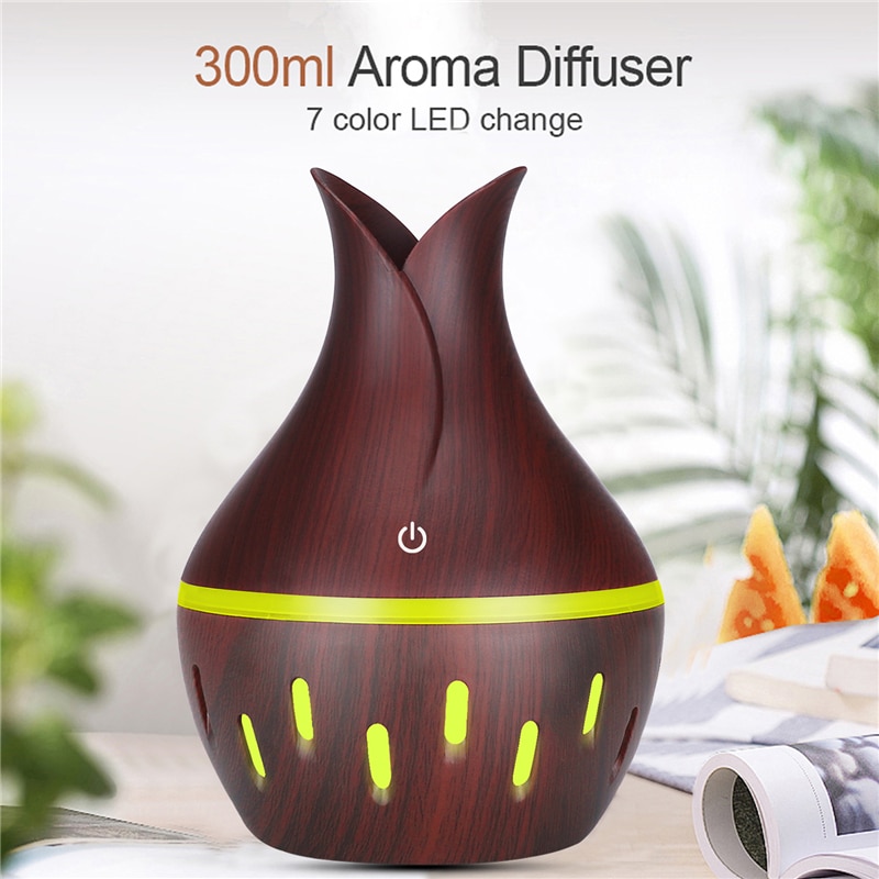 aroma diffuser The Body Source Ultrasone Aroma Diffuser voor Etherische Oliën met 7 aroma diffuser The Body Source Ultrasone Aroma Diffuser voor Etherische Oliën met 7