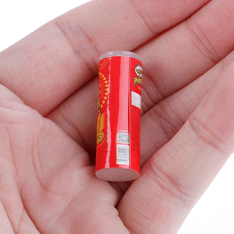 1/12 Cute 4 Bottles Mini Simulation Potat Chips Dollhouse Miniature Kitchen Food For Dolls Doll Toy 100% Brand