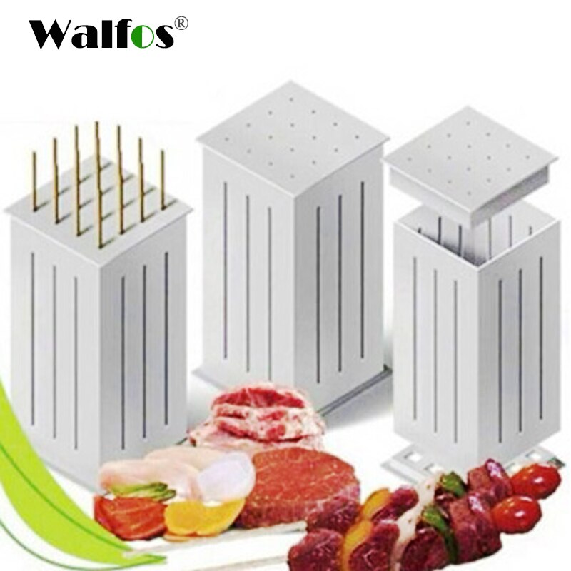 Walfos grillspyd bbq grill tilbehør værktøjer brochetter bbq kødspydemaskine kebab maker sæt