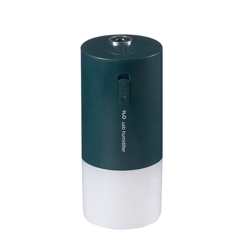 Draadloze Aroma Aromatherapie Diffuser Mini Usb Luchtbevochtiger Aroma Diffuser 300Ml Oplaadbare Met Led Nachtlampje: Green