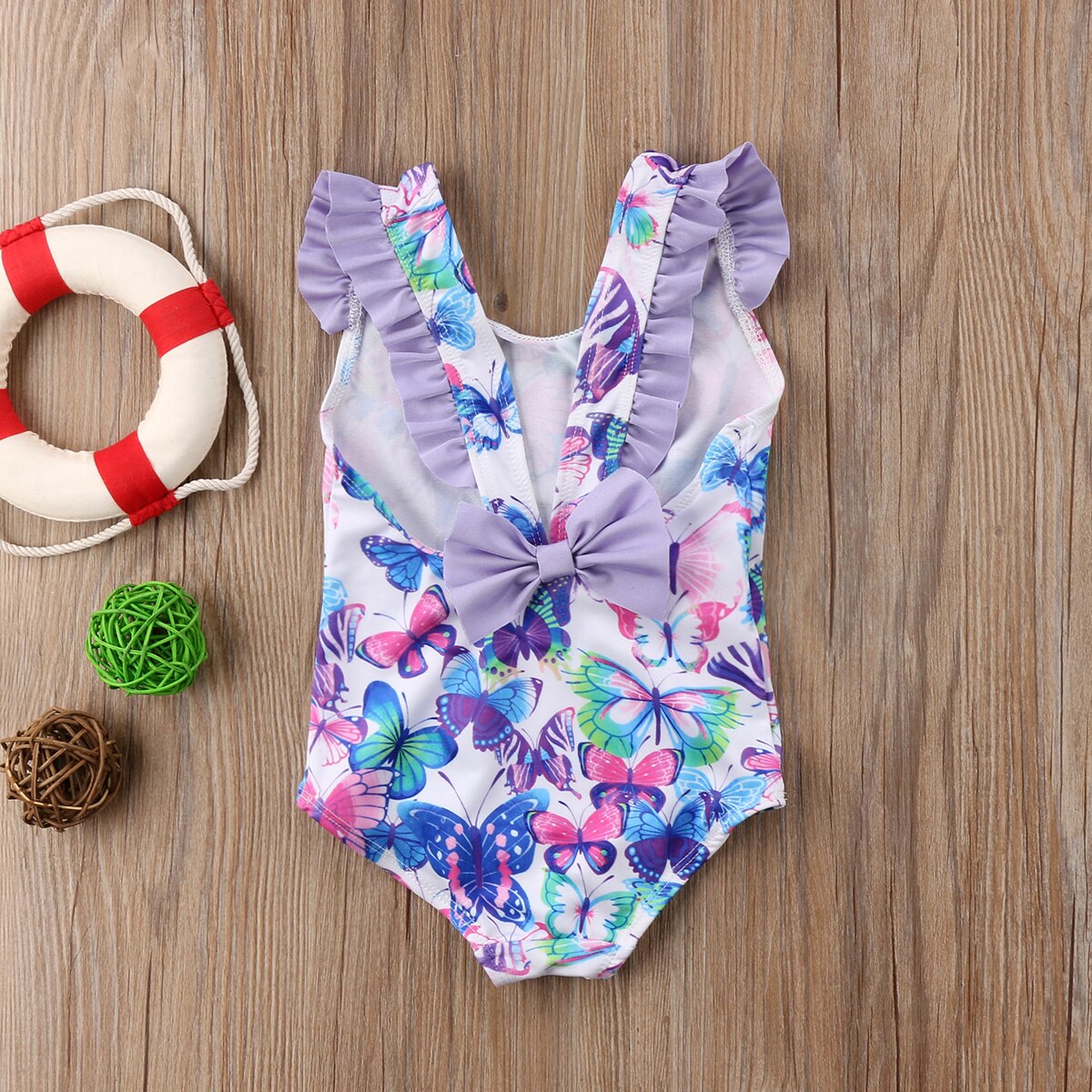 Børn baby pige badedragt blomst badetøj tankini bikini badedragt soldragt biquini strandtøj